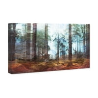 Wynwood Stüdyo Doğa ve Manzara duvar sanatı Tuval Baskılar 'Orman Kokusu Bis' Orman Manzaraları-Turuncu, Kahverengi