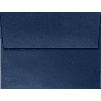 LUXPaper A Peel & Press Davetiye Zarfları, 3 4, lb. Lapis Mavi Metalik, Paket
