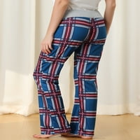 Benzersiz Pazarlık Bayan Pijama Yoga günlük pantolon Geniş Bacak Pijama dinlenme pantolonu