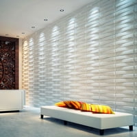 TV Arka Planı için Sq Ft Dekoratif 3D Duvar Panelleri