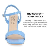 Journee Koleksiyonu Bayan Tivona Tru Konfor Köpük Orta Topuk Ayak Bileği Kayışı Sandalet