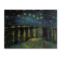 Vincent van Gogh'un 'Rhone Üzerinde Yıldız Işığı' Tuval Sanatının Ticari Markası