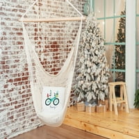Sadece Papatya Yeşil Renkli Merry Bird Bisiklet Noel Yumuşak Bükülmüş Polyester Kapalı Açık Atmak Yastık, 20 20
