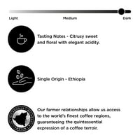 Peet'in Kahvesi Tek Kökenli Etiyopya, Koyu Kavrulmuş Çekilmiş Kahve, 10. oz Çanta