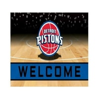 Detroit Pistons Kırıntı Kauçuk Kapı Paspası
