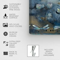 Wynwood Stüdyo Hayvanlar duvar sanatı tuval Baskılar 'Michaela Nessim-Yusufçuk Dilek' Böcekler-Mavi, Beyaz