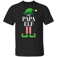 Grafik Amerika Şenlikli Tatil Noel Papa Elf erkek grafikli tişört