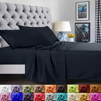 Yatak Çarşafı Seti - Fırçalanmış Mikrofiber Yatak Takımları - Yatak Çarşafları ve Yastık Kılıfları - Derin Cepler