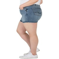 Gümüş Jeans A.Ş. Kadın Artı Boyutu Avery Yüksek Rise Düz Bacak Kot
