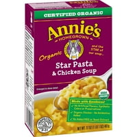 Annie'nin Organik Yıldız Makarna ve Tavuk Çorbası, 17 ons Çorba