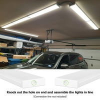 Eterlight 4FT LED sarma ışığı 40W 4400lm ayak Garaj için LED mağaza ışıkları, [2-lamba 32W Floresan Eşdeğeri.] 4000K,