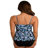 Shore Fit kadın Tapesty Katmanlı Kepçe Boyun Tankini