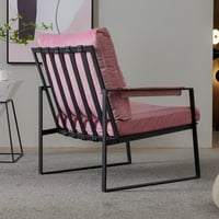 Aukfa Kadife Oturma Odası Sandalyeleri, Vanity Sandalye Arka Kol ile Modern Accent Sandalye Sevimli Rahat Tek Döşemeli