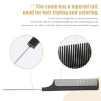 Benzersiz pazarlık Pin kuyruk tarak kıvırcık saç ıslak uzun kalın dalgalı saç çelik saplı