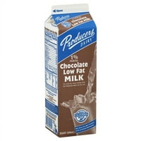 Üreticiler% 1 Az Yağlı Çikolata Aromalı Süt, Litre