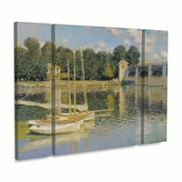 Marka Güzel Sanatlar 'Argenteuil'deki Köprü' Monet'in Tuval Sanatı
