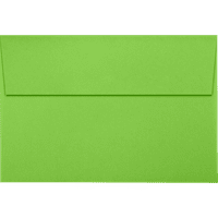 Lüks Kağıt Davetiye Zarfları, 18, lb. Limelight Yeşil, Paketi