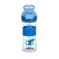 Nuby Thirsty Kids Flip-ıt Saman Refle Kupası, 12 oz, Köpekbalığı