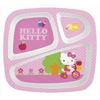 - Çocuklar için Hello Kitty 3 Bölümlü Tabak - Set