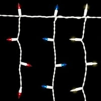Vatansever 70-Count Kapalı Açık Akkor perde ışıkları, Beyaz Telli, ayaklı -Kutlamanın Yolu