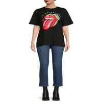 Rolling Stones Kadın Büyük Boy Bant Tişört