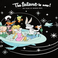 Warner Bros Kızları Bugs Bunny Jetsons Yüksek-Alçak Tişörtün Etrafına Sarılır, 4-16 Beden
