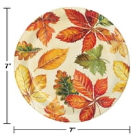 Yaratıcı Dönüştürme Sonbahar Yaprakları 7 Kağıt Tatlı Tabakları Sayısı
