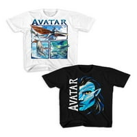 Avatar Erkek Çocuk Grafik Tişörtleri, 2'li Paket, 4-18 Beden