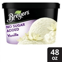 Breyers Dondurulmuş Sütlü Tatlı Şekersiz Vanilya 1. Quart, Pasta, Kek ve Tatlılarla mükemmel