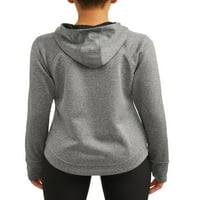 Kapüşonlu ve Yansıtıcı Cepli Kadın Aktif Performans Yoga Ceketi