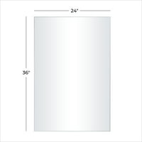 DecMode 24 36 İnce Çerçeveli Beyaz Duvar Aynası