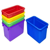 Plastik Küp Kutuları, Çeşitli Renkler ile Çocuklar için Metal Depolama Rafı Saklayın