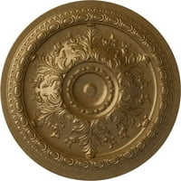 3 8 OD 7 8 P Oslo Tavan Madalyonu, Elle Boyanmış Soluk Altın