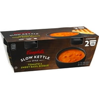 Campbell's Slow Kettle Style Mikrodalga Çorbası, Domates ve Tatlı Fesleğenli Bisque, Fincan