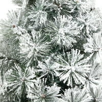 44 inç. Dekoratif Vazoda net ışıklar ve bükülebilir dalları olan Akın Oregon Çamı yapay Noel Ağacı