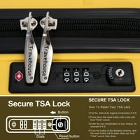 Homeıka Genişletilebilir Bagaj Setleri, TSA Kilitli Hardside Bavul Seti, Döner Tekerlekli Çok Boyutlu Hardside Bagaj