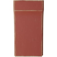 1 4 W 4 D 10 H Clarksville Ahşap Vintage Dekor Braketi, Kurtarma Kırmızısı