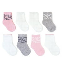 Bebek Kız Mürettebat Havlu Çorap, 6-12M